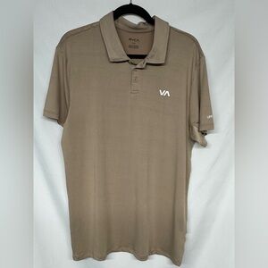 *NWOT* Men's RVCA Sport Vent UPF 50+ Short Sleeve Collar Polo Shirt Size Large